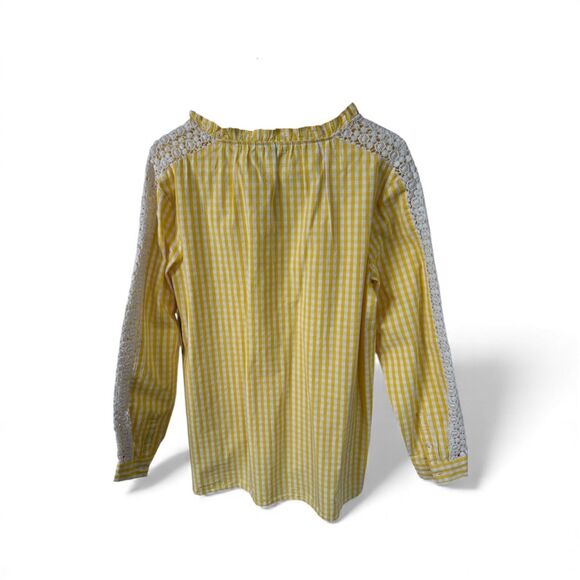 New Woman's Crown and Ivy Yellow Garden Party L/S Size P/M - Picture 3 of 5